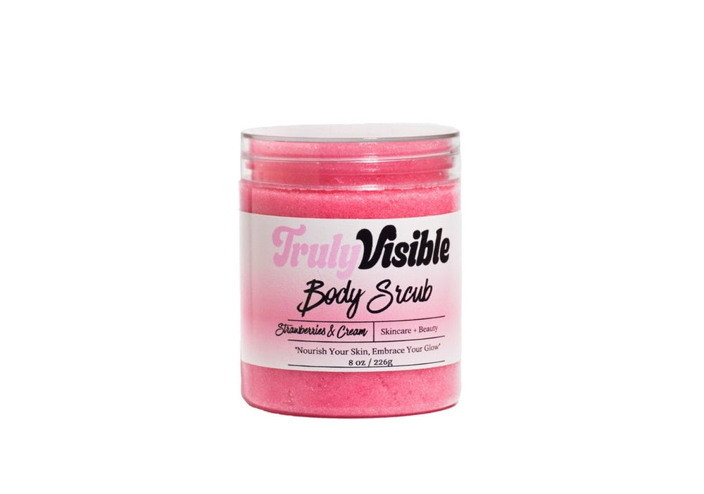 Strawberries & Cream Body Scrub RIPE, JUICY STRAWBERRIES - WHIPPED CREAM
