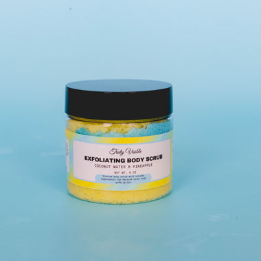 Our MINI Exfoliating Body Scrub is perfect for busy lifestyles. The travel-sized design makes it ideal for taking on the go, while the exfoliating benefits will leav